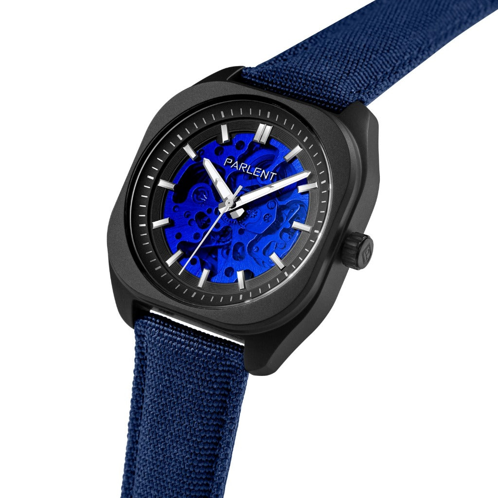 Parlent Auron - Jam Tangan Pria 39mm, Automatic Movement, Waterproof 5ATM (50M), Stainless Steel