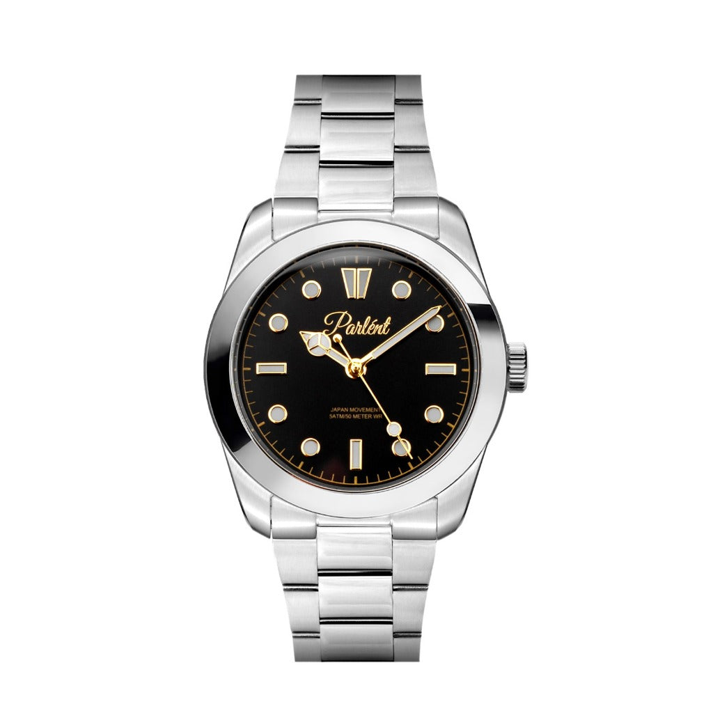 Parlent Averon - Men's Watch 38mm, Japan Quartz Movement, Waterproof 5ATM (50M), Stainless Steel