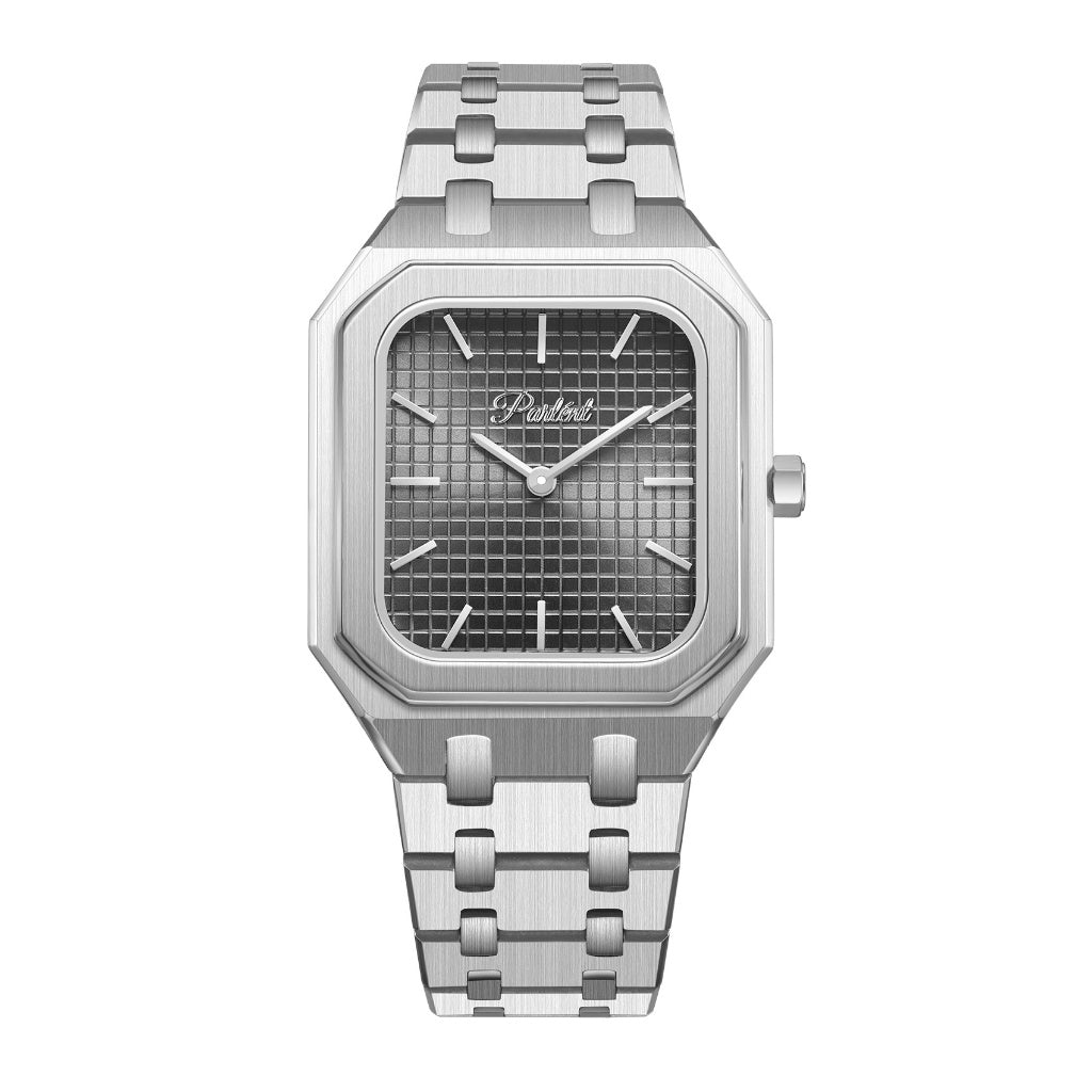 Parlent Cortez - Men's Watch 40mm, Japan Miyota Quartz Movement, Waterproof 5ATM (50M), Stainless Steel