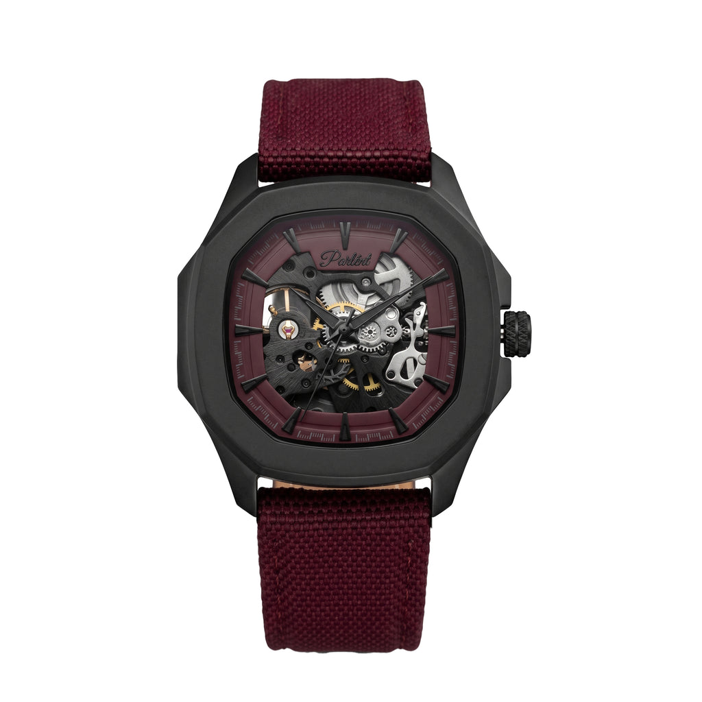 Parlent Gallant Phantom - Jam Tangan Pria 42mm, Automatic Movement, Waterproof 5ATM (50M), Stainless Steel