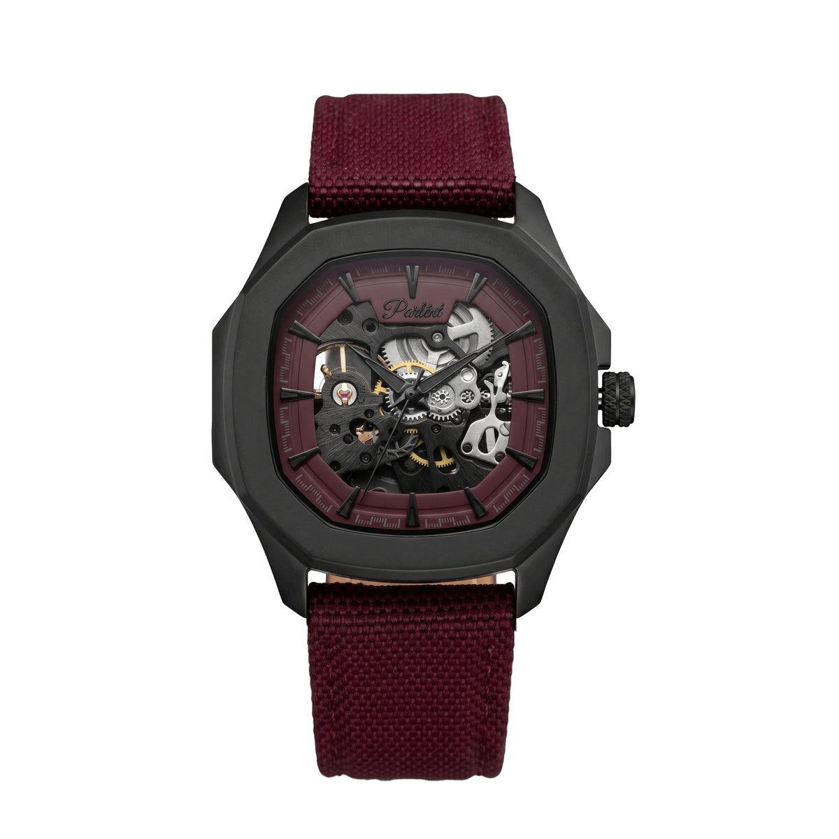 Parlent Gallant Phantom - Jam Tangan Pria 42mm, Automatic Movement, Waterproof 5ATM (50M), Stainless Steel
