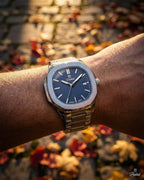 Parlent Phoenix Steel - Jam Tangan Pria 42mm, Miyota Japan Quartz Movement, Waterproof 5ATM (50M), Stainless Steel