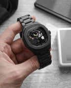 Parlent Gallant Phantom Steel Prime - Jam Tangan Pria 42mm, Automatic Movement, Waterproof 5ATM (50M), Stainless Steel
