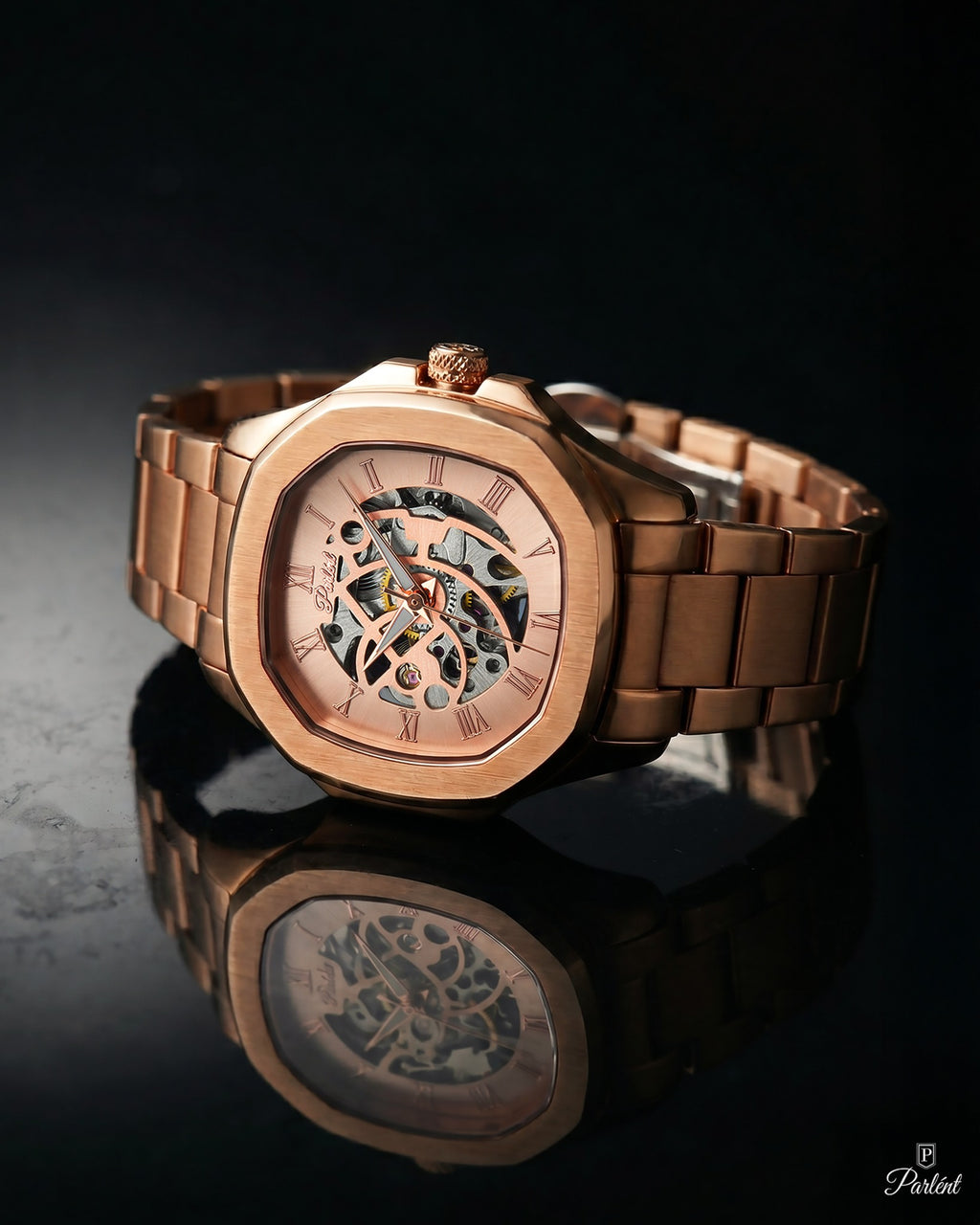 Parlent Gallant Femme Steel - Jam Tangan Wanita 34mm, Automatic Movement, Waterproof 5ATM (50M), Stainless Steel