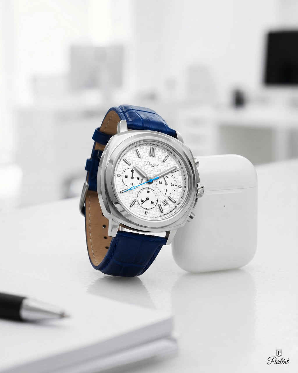 Parlent Nexis - Jam Tangan Pria 42mm, Miyota Japan Quartz Movement, Waterproof 5ATM (50M), Stainless Steel