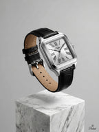 Parlent Quadra - Jam Tangan Pria 36mm & 26mm, Miyota Japan Quartz Movement, Waterproof 3ATM (30M), Stainless Steel