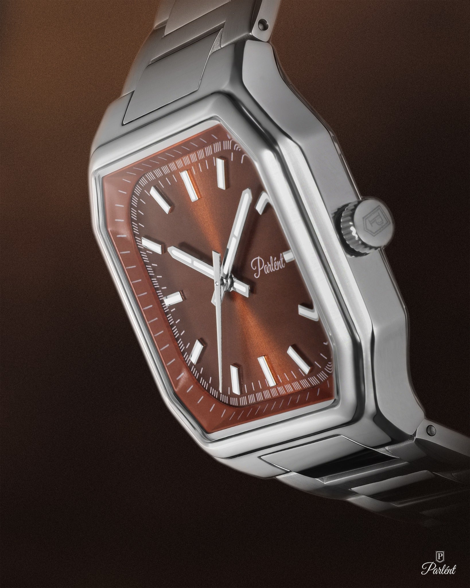 Parlent Milano - Jam Tangan Pria 40mm, Miyota Japan Quartz Movement, Waterproof 3ATM (30M), Stainless Steel