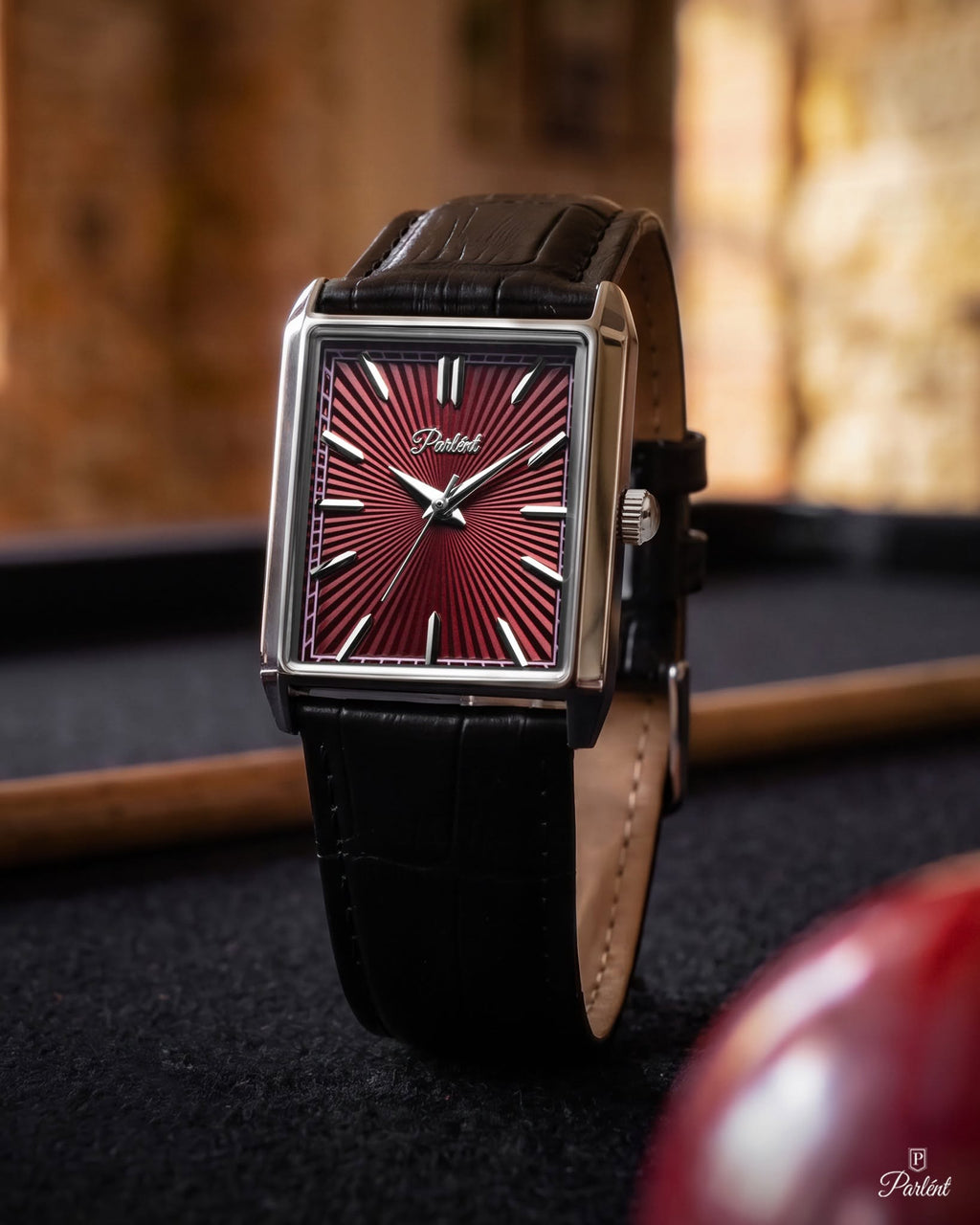 Parlent Prism - Jam Tangan Pria 25mm x 34mm, Miyota Japan Quartz Movement, Waterproof 3ATM (30M), Stainless Steel