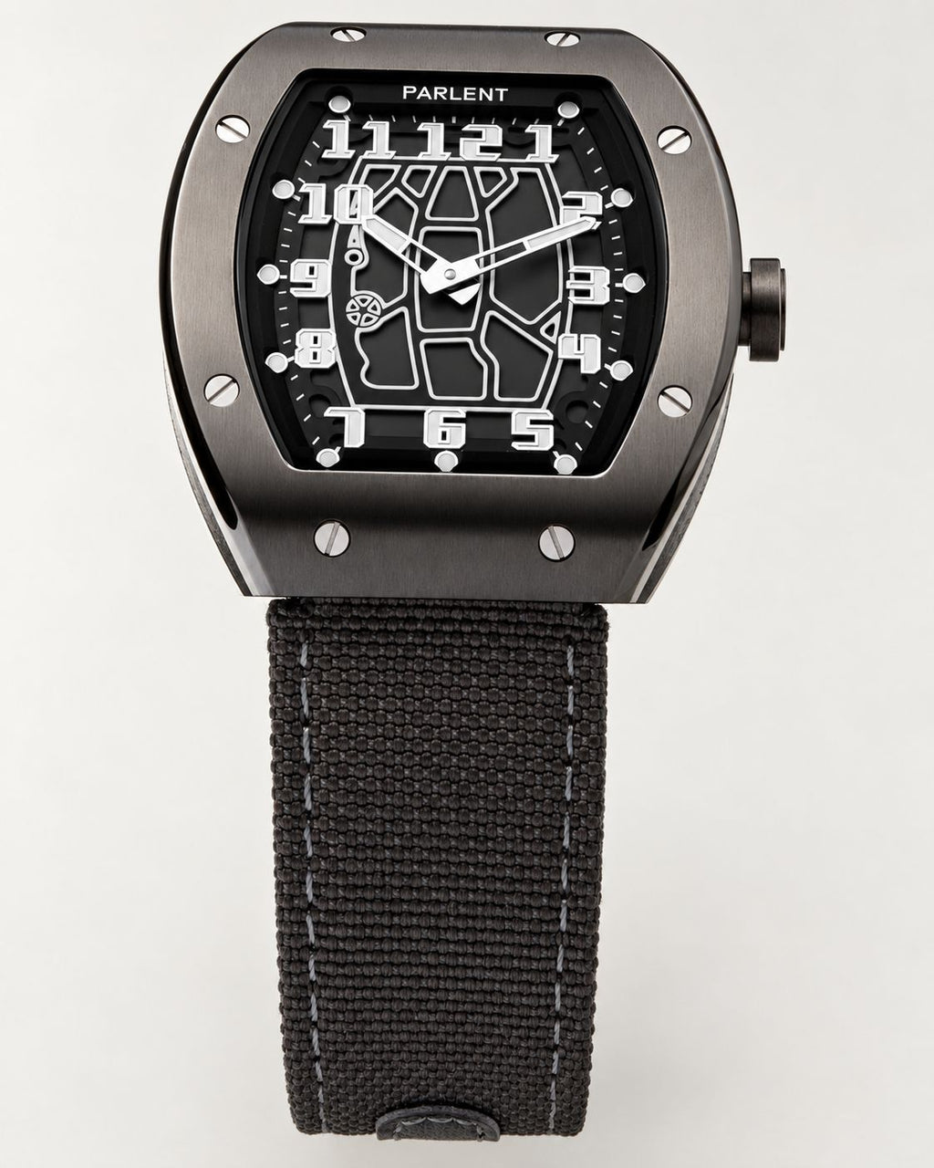 Parlent Vanguard - Jam Tangan Pria 44mm x 8.5mm, Swiss Ronda 762 Quartz Movement, Waterproof 5ATM (50M), Stainless Steel