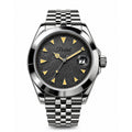 Parlent Crown Ivy - Jam Tangan Pria 40mm, Miyota Japan Quartz Movement, Waterproof 5ATM (50M), Stainless Steel