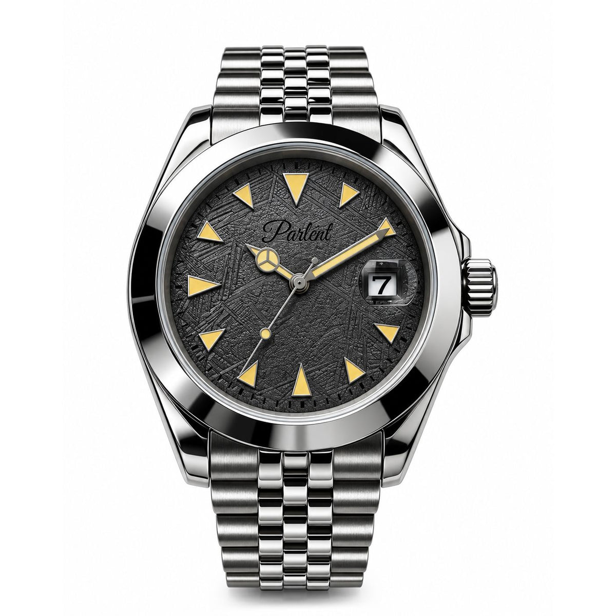 Parlent Crown Ivy - Jam Tangan Pria 40mm, Miyota Japan Quartz Movement, Waterproof 5ATM (50M), Stainless Steel