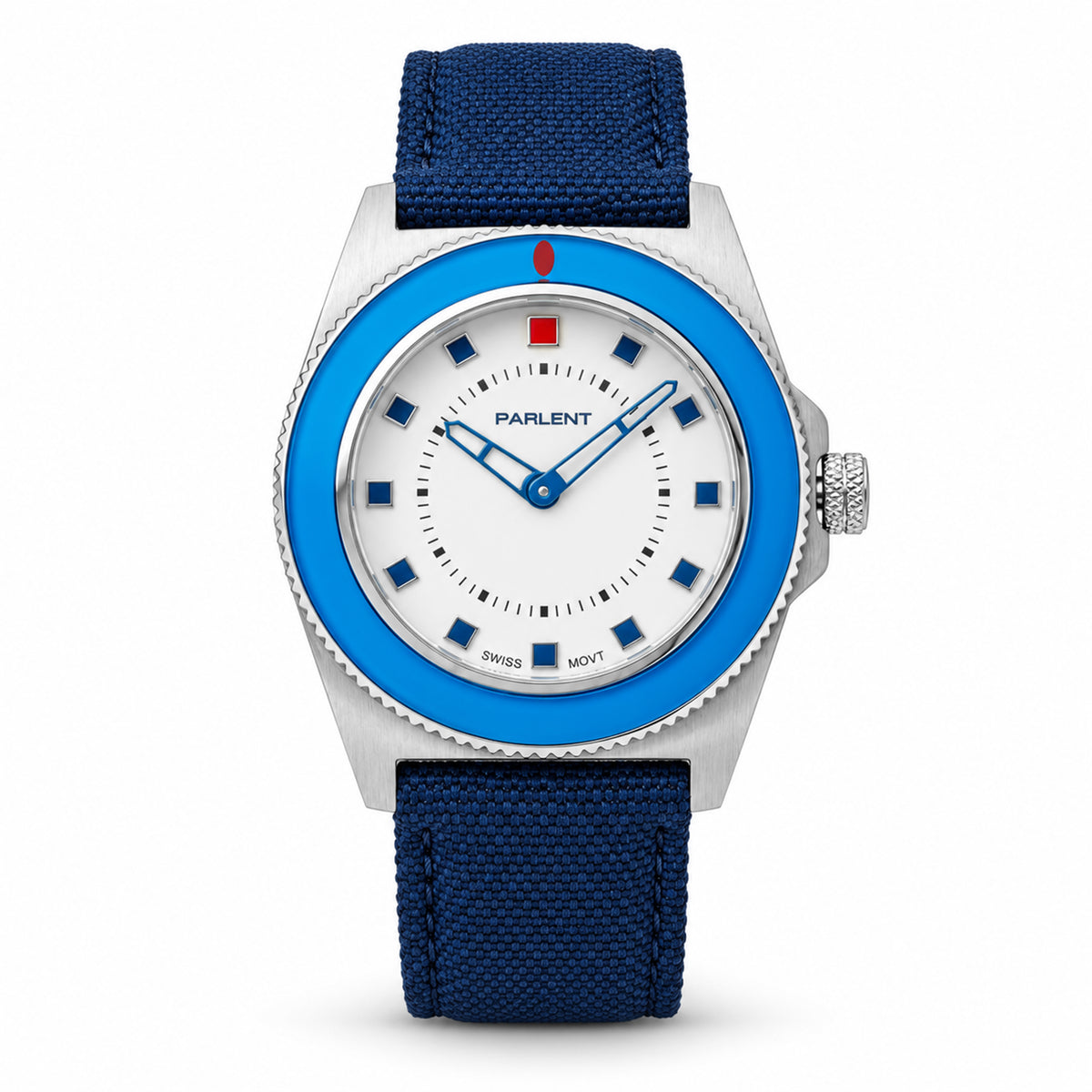 Parlent Ocean Prime - Jam Tangan Pria 40mm x 48mm, Swiss Ronda 762 Quartz Movement, Waterproof 5ATM (50M), Stainless Steel