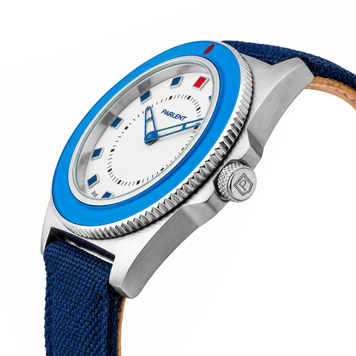 Parlent Ocean Prime - Jam Tangan Pria 40mm x 48mm, Swiss Ronda 762 Quartz Movement, Waterproof 5ATM (50M), Stainless Steel